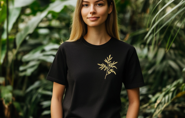 Golden Bloom Recycled T-Shirt