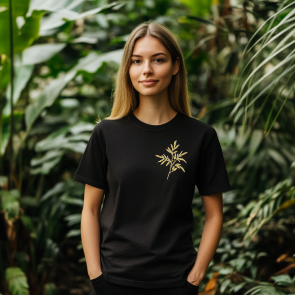 Golden Bloom Recycled T-Shirt